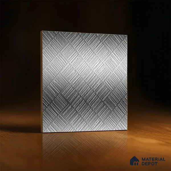 Highlighter Tiles  Tile TL 07255 D Roxy 8002 GLM (Silver) 1 ft x 1 ft Ceramic Matte Finish - 9 mm  | 2 mm Spacer is Mandatory (Sample)